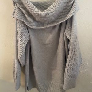 Topshop Chunky Off the Shoulder Sweater